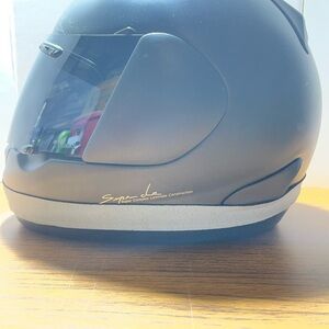 Arai RX-Q Snell Vented Dark Tinted Motorcycle Bike Helmet Black Size XL *READ